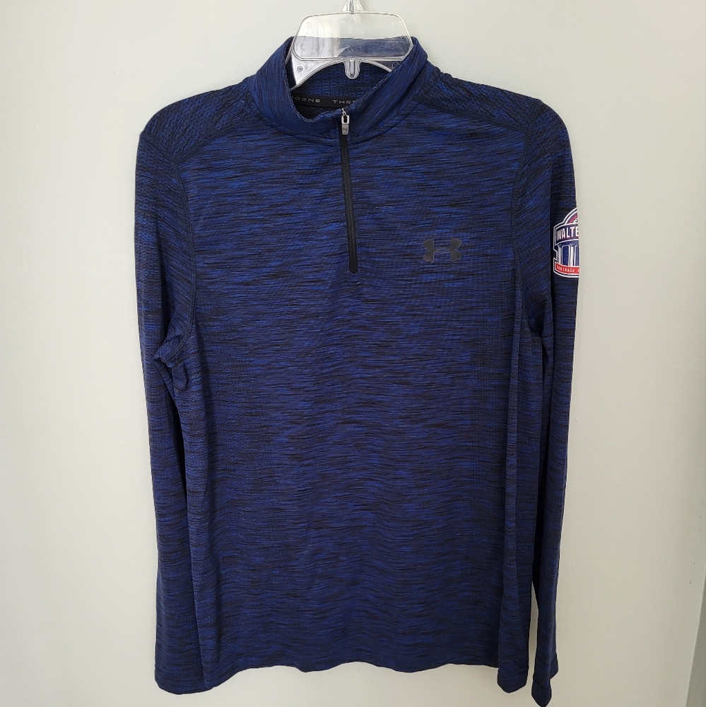 Under Armour Men Medium Walter Camp 1/4 Zip Long Sleeve Heatgear Fitted Pullover